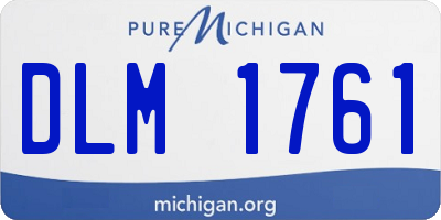 MI license plate DLM1761