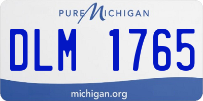 MI license plate DLM1765