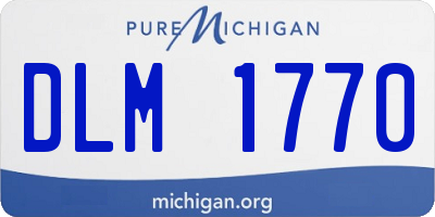 MI license plate DLM1770