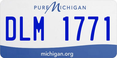 MI license plate DLM1771