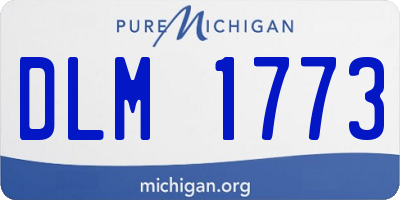 MI license plate DLM1773