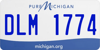 MI license plate DLM1774