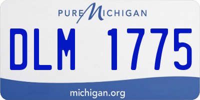 MI license plate DLM1775
