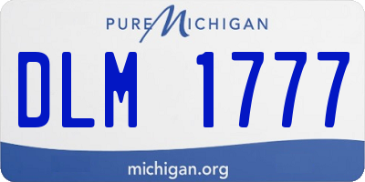 MI license plate DLM1777