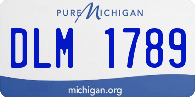 MI license plate DLM1789