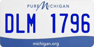 MI license plate DLM1796