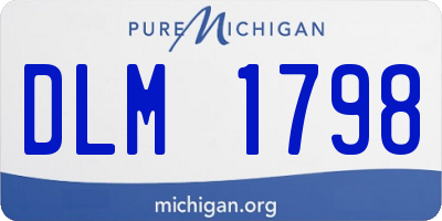 MI license plate DLM1798