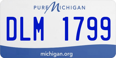 MI license plate DLM1799