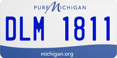 MI license plate DLM1811