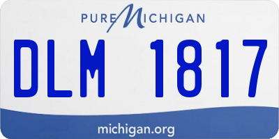 MI license plate DLM1817