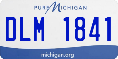 MI license plate DLM1841