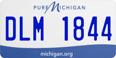 MI license plate DLM1844