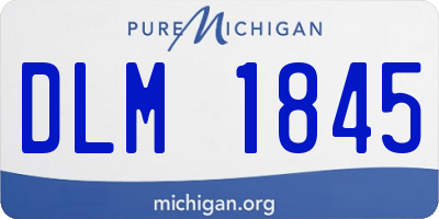 MI license plate DLM1845