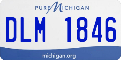 MI license plate DLM1846