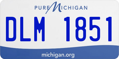 MI license plate DLM1851