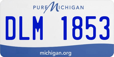 MI license plate DLM1853