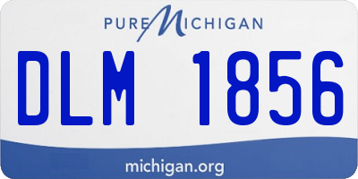 MI license plate DLM1856