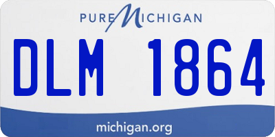 MI license plate DLM1864