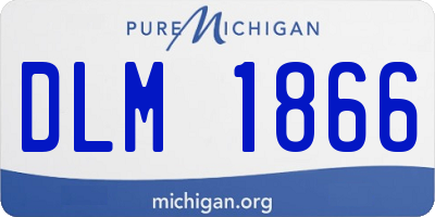 MI license plate DLM1866