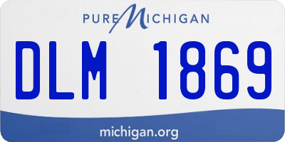 MI license plate DLM1869