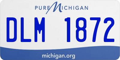 MI license plate DLM1872