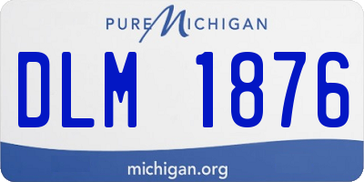 MI license plate DLM1876