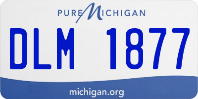 MI license plate DLM1877