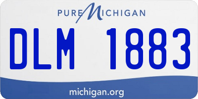 MI license plate DLM1883