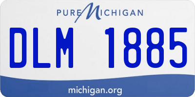MI license plate DLM1885