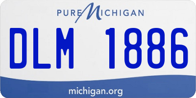 MI license plate DLM1886