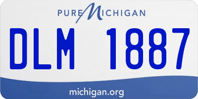 MI license plate DLM1887