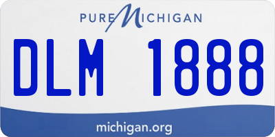 MI license plate DLM1888