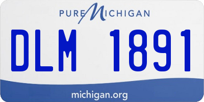 MI license plate DLM1891