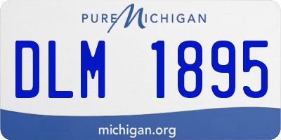 MI license plate DLM1895