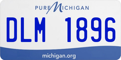 MI license plate DLM1896