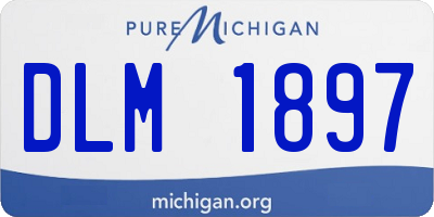 MI license plate DLM1897