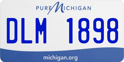 MI license plate DLM1898