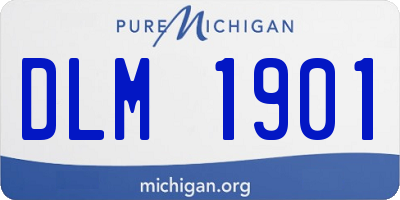 MI license plate DLM1901