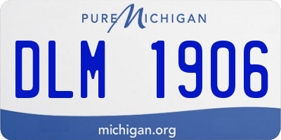 MI license plate DLM1906