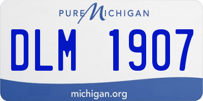 MI license plate DLM1907