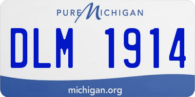 MI license plate DLM1914