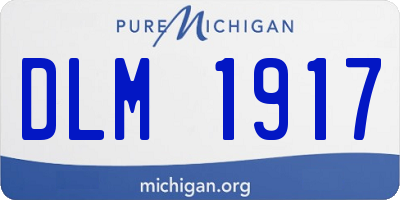 MI license plate DLM1917