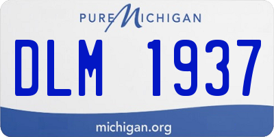 MI license plate DLM1937