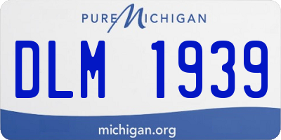 MI license plate DLM1939