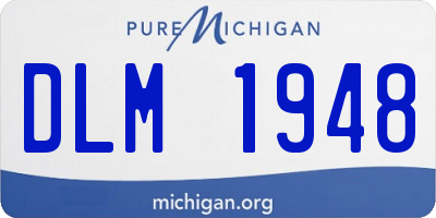 MI license plate DLM1948