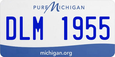MI license plate DLM1955