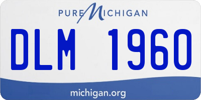 MI license plate DLM1960