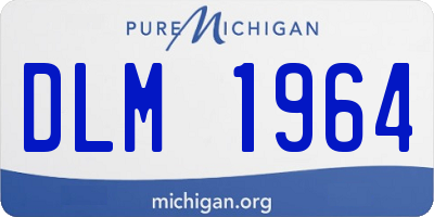 MI license plate DLM1964