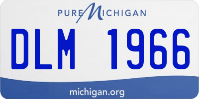 MI license plate DLM1966