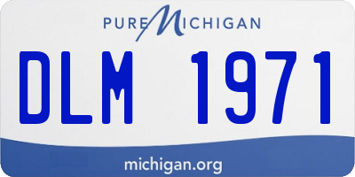 MI license plate DLM1971
